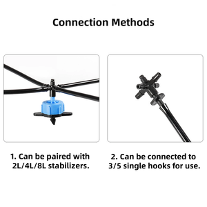 Connettore a T/Croce per Microtubo da 3/5mm per Impianti di <span class=keywords><strong>Irrigazione</strong></span> a Goccia da Giardino - Product Image 6