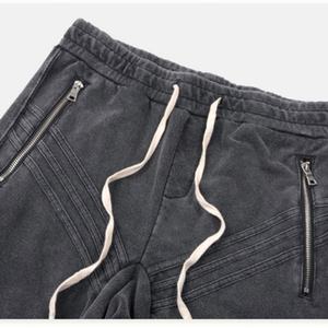 High Quality <b>Mens</b> <b>Shorts</b> With Zipper Pocket <b>Vintage</b> Pant Custom Casual 100% Cotton Printed Acid Washing Striped <b>Shorts</b> Pants - Product Image 5