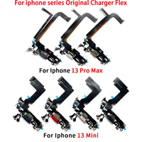 Puerto de carga Usb Original, Cable flexible para iPhone 12 Mini, piezas de reparación, enchufe trasero para teléfono, puerto de carga, Conector de base con micrófono