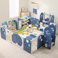 Clôture pliante de sécurité pour bébé en plastique derniers parcs pour enfants grand parc de jeu portable toboggan pour enfants cour de jeu intérieure avec portail