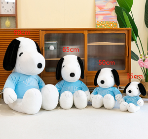 新款坐着可爱狗毛绒玩具动漫人物毛绒卡通狗动物毛绒公仔蓝色小狗毛绒玩具 - Product Image 4