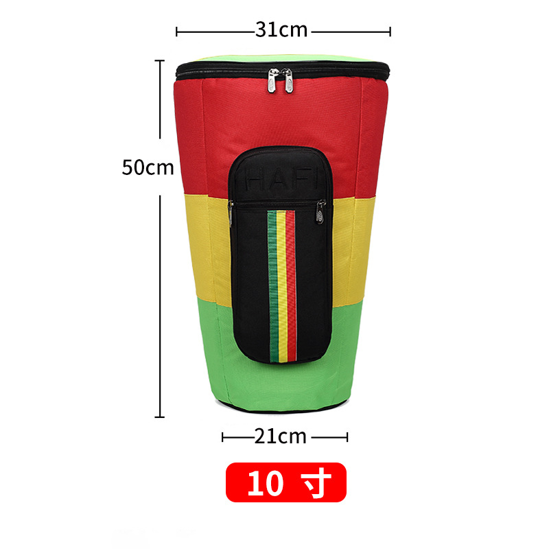 Tambour tricolore épaissi 10 pouces