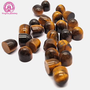 Commercio all'ingrosso 14 millimetri Rotonda Cabochon <span class=keywords><strong>di</strong></span> Alta Cupola <span class=keywords><strong>Giallo</strong></span> Occhi <span class=keywords><strong>di</strong></span> <span class=keywords><strong>Tigre</strong></span> Naturale - Product Image 1