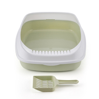 TC4204 vente en gros de produits d'intérieur pour animaux de compagnie en plastique litière pour chat avec scoop formation litière pour chat toilette pour chat