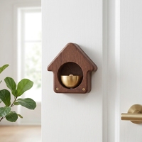 Sonnette magnétique artisanale en bois pour maison, rappel d'entrée, clochette décorative pour la maison et cadeau de pendaison de crémaillère