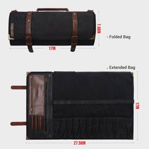 Échantillon gratuit : Sac de transport robuste pour couteaux en polyester, étui organisateur pour ensemble de couteaux, sac de transport pour couteaux de chef en EVA 16 oz - Product Image 4