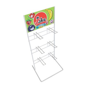 Soporte portátil <span class=keywords><strong>del</strong></span> metal de la tienda de bocadillos al por menor <span class=keywords><strong>del</strong></span> estante de exhibición <span class=keywords><strong>del</strong></span> piso de las patatas fritas - Product Image 2