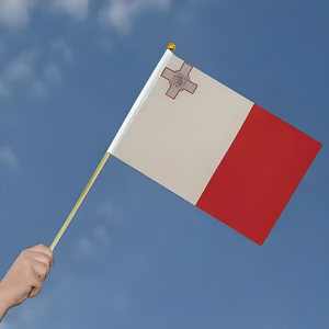 Оптовая продажа, полиэфирные цифровые печатные мини-национальные флаги, ручной развевающийся пластиковый флагшток, экологически чистый B - Product Image 3