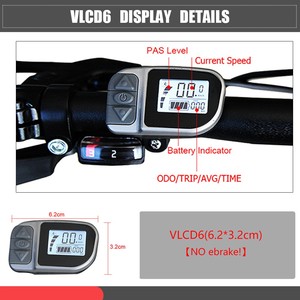 Kit de modification d'assistance au pédalage pour batterie au lithium Mountain Lithium, Moteur central <span class=keywords><strong>Tongsheng</strong></span> <span class=keywords><strong>TSDZ</strong></span>-2B, Matériaux composites, Écran LCD VLCD6, Commutateur à bouton-poussoir - Product Image 6