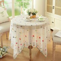 Nappe en dentelle de style rustique français, motif floral, anti-poussière, pour table de mariage