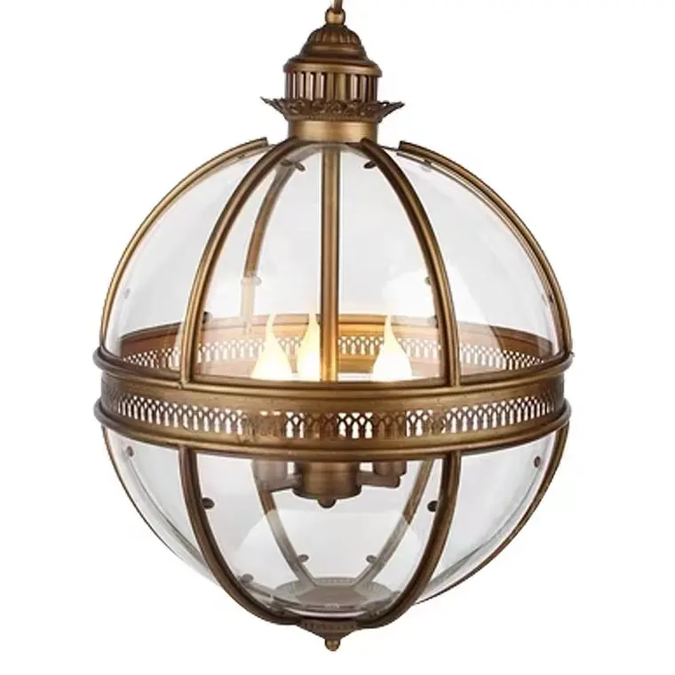 led e14 Vintage Iron Bronze Globe LED Lamp LED Light Pendant Lights Pendant Lamp Pendant light for Dining Room Foyer Restaurant