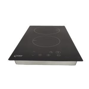 Placa de Cocina Eléctrica de Cerámica Integrada con 2 Quemadores, Temporizador y Bloqueo de Seguridad para Niños, Ensamblaje de Elemento de Placa de Cocción por Infrarrojos - Product Image 1