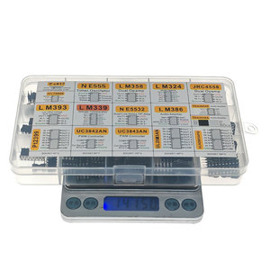 XL IC assortimento di Chip 150 pezzi, opamp, oscillatore, pwm, PC817, NE555, LM358, LM324, JRC4558, LM393, LM339, NE5532, LM386, TDA2030 - Product Image 5