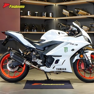 Système d'échappement complet pour moto, <span class=keywords><strong>prix</strong></span> de gros Forsound Factory, en acier inoxydable, avec tuyau intermédiaire avant et silencieux en carbone pour <span class=keywords><strong>Yamaha</strong></span> <span class=keywords><strong>R3</strong></span> - Product Image 2
