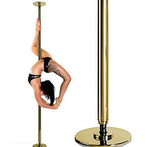 Doré Amovible Statique Filature Pôle De Danse <span class=keywords><strong>Barre</strong></span> De Gymnastique - Product Image 2