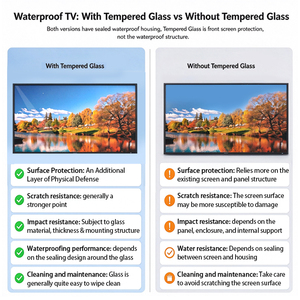 <span class=keywords><strong>TV</strong></span> Smart Android IK10 Antiurto 4K per Esterni, 55 65 Pollici, IP65 Impermeabile, con Vetro Temperato - Product Image 4