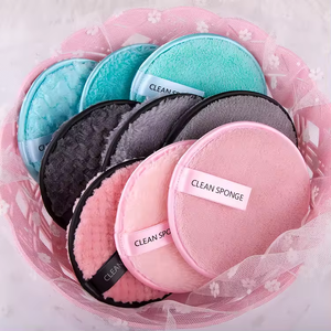 Cuscinetti per struccanti personalizzati per tutti gli usi per il trucco da 12Cm di diametro per pulire sbuffi per il trucco del viso - Product Image 4
