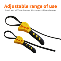 Jeu de clés à sangle réglables multifonctionnelles avec sangle en nylon renforcée, personnalisable OEM pour la réparation automobile, clé à filtre