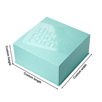 Boîte cadeau en papier de luxe personnalisée avec impression intégrale, couvercle et base pliables, boîte à plat