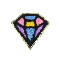 Patch brodé 3D personnalisé thermocollant pour vêtements