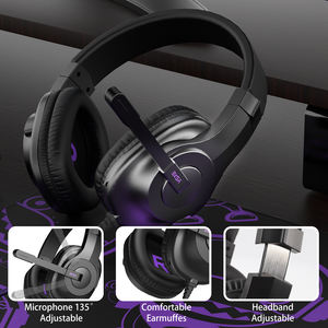 ET100PRO Casque de jeu filaire Qualité sonore HI-FI pour PS4 /xbox avec commande vocale Son filaire et surround - Product Image 3