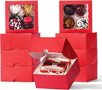 Boîte d'emballage alimentaire écologique et recyclable pour desserts et collations à emporter, résistante à l'huile et avec impression personnalisée