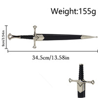 Katana durable non affûtée pour cosplay, anime, épée décorative en métal, jouet artisanal