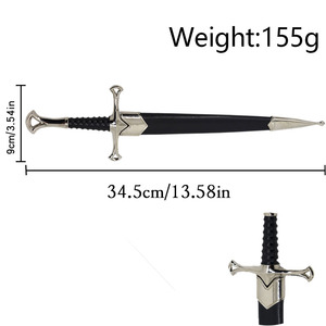 Katana durable non affûtée pour cosplay, anime, <span class=keywords><strong>épée</strong></span> décorative en métal, jouet artisanal - Product Image 4