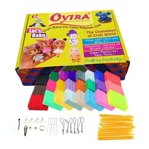 Polymer Clay, 62 Color Oven Bake Modeling Clay DIY Art Craft Kit