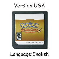 Cartouche de jeu vidéo pour console DS de la série Pokémon, pour NDS 3DS Platinum Pearl Diamond HeartGold SoulSilver, en plastique