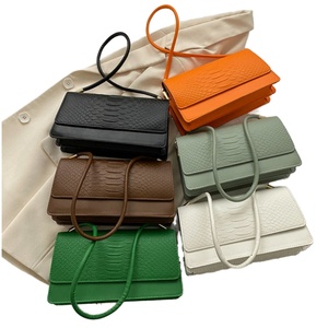 2025 Luxury Designer Pu Leather Shoulder <b>Bags</b> Adjustable <b>Long</b> Strap Vintage Crocodile-print Shoulder <b>Bag</b> for Women - Product Image 1