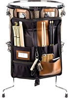 Échantillon gratuit Sac de transport portable pour baguettes de batterie et maillets avec crochets de suspension pour batteur