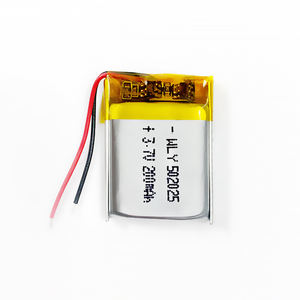 맞춤형 충전식 <span class=keywords><strong>Lipo</strong></span> 배터리 502025 200mAh <span class=keywords><strong>052025</strong></span> 3.7v 리튬 이온 폴리머 배터리 100mAh 150mAh 180mAh - Product Image 2