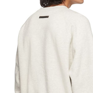 Street Casual Basic Solid Color Oversized <b>Mens</b> Sweatshirt Wholesale OEM Round Neck French Terry Loose <b>Men's</b> Sweatshirts <b>Hoodies</b> - Product Image 5