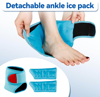 Attelle de thérapie chaude et froide réutilisable pour la cheville, idéale pour les gonflements, blessures au pied, fasciite plantaire, tendinite d'Achille, entorses et post-chirurgie