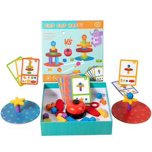 <span class=keywords><strong>Jeu</strong></span> de construction en bois avec pinces pour enfants de maternelle, puzzle éducatif précoce, <span class=keywords><strong>jeu</strong></span> de société familial, jouet de construction - Product Image 5