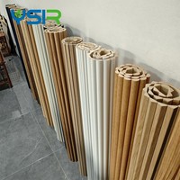 Revêtement mural en MDF, panneaux muraux flexibles en bois rainuré, revêtement décoratif pour plafond, meubles design moderne, panneaux muraux flexibles en tambour
