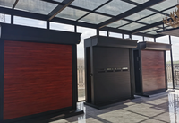 Vente directe d'usine, porte de garage en aluminium de luxe industrielle, de haute qualité, durable et robuste