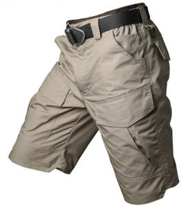 Pantalones cortos de senderismo de secado rápido impermeables para hombre, pantalones cortos de entrenamiento para correr con bolsillos con cremallera - Product Image 3