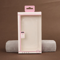 Boîtes d'emballage de détail pour étuis de téléphone portable transparents avec logo personnalisé imprimé, emballage en carton écologique avec crochet de suspension