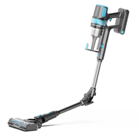 Aspirateur balai sans fil Cyclone à forte puissance avec brosse pour tapis et sols, 35Kpa, écran LED tactile, tube pliable