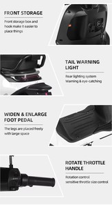 Motocicletas Eléctricas <span class=keywords><strong>para</strong></span> Adultos, Desmontables, con Gran Espacio de Almacenamiento, Absorción de Impactos, 60V, 60km/h, <span class=keywords><strong>para</strong></span> Trabajadores Domésticos - Product Image 4