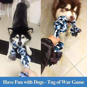 manufacturer direct teeth grinding cleaning self fun bite relaxation pet dogs bite braided <b>ropes</b> toys - Product Image 5