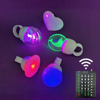 Anneaux lumineux à LED imprimés avec logo personnalisé Cadeaux de fête d'Halloween pour enfants Anneaux lumineux télécommandés en plastique durable