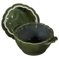 Service de table en porcelaine de style américain personnalisé de luxe, design artichaut, compatible micro-ondes et lave-vaisselle, cadeau de Noël vintage