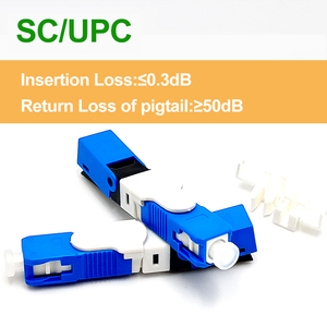 Conector Rápido SC UPC ESC 250D de <span class=keywords><strong>Fibra</strong></span> <span class=keywords><strong>Óptica</strong></span>, Conector SC APC con Baja Pérdida de Inserción Integrada para <span class=keywords><strong>Cable</strong></span> de Bajada - Product Image 6