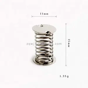 15*11mm Stainless Steel Damping Accessories Toy Accessory Double-Sided Swing Spring with Base for DIY Crafts Rocking Car Doll
