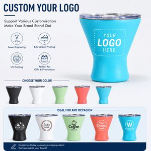Vaso de Martini de Acero Inoxidable de 10 oz con Aislamiento Térmico para Fiestas en la Piscina, Playa o Patio, con Logotipo Personalizado - Product Image 4