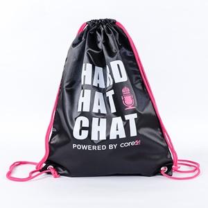 Exhibition Promotion Gifts Bag Satin String Backpacks Drawstring Bag for Casual Sports