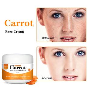 Collagène végétalien éclaircissant <span class=keywords><strong>correcteur</strong></span> <span class=keywords><strong>de</strong></span> taches brunes et <span class=keywords><strong>de</strong></span> taches <span class=keywords><strong>de</strong></span> rousseur, hydratant visage à la carotte, écran solaire à la glycérine pour tous types <span class=keywords><strong>de</strong></span> peau, usage diurne - Product Image 3